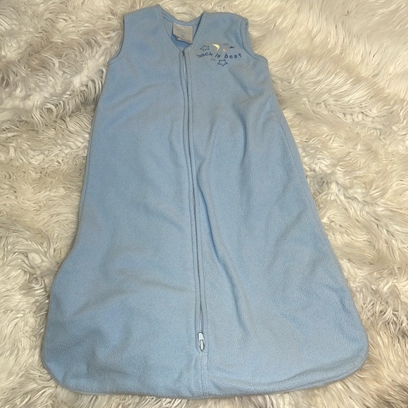 HALO Sleep Sack Micro Fleece Wearable Blanket Small Blue Size Birth to 6 Months - Picture 3 of 9